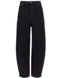 Self-Portrait - Barrel Leg' Jeans - Lyst