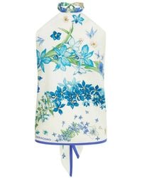 Ferragamo - Floral Halter Neck Top - Lyst