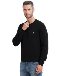 HUGO - Logo Crew Neck Sweater - Lyst