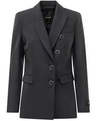 Pinko - Solid Notched Lapel Blazer - Lyst