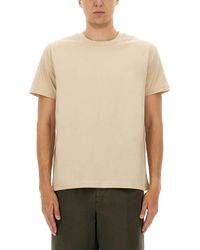 A.P.C. - Solid Crew Neck T-Shirt - Lyst