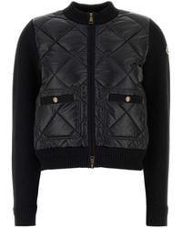 Moncler - Quilted Mock Collar Jacket - Lyst