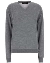 Gucci - Solid V Neck Sweater - Lyst