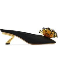 Ferragamo - Satin Mules - Lyst
