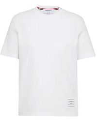Thom Browne - Solid Crew Neck T-Shirt - Lyst