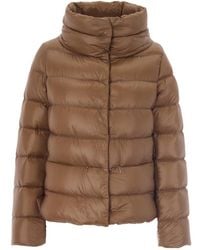Herno - Quilted Mock Collar Jacket - Lyst
