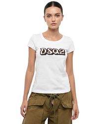 DSquared² - Logo Round Neck T-Shirt - Lyst