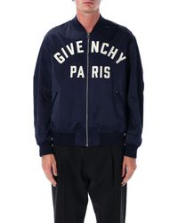 Givenchy - Cotton Satin Zipped Blouson - Lyst