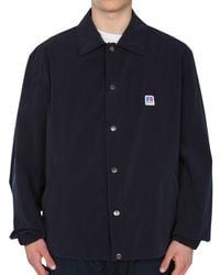 BOSS - Solid Shirt Collar Jacket - Lyst