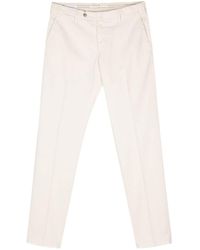Luigi Bianchi - Trousers With Logo - Lyst