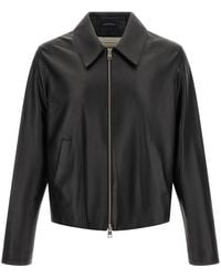 Ami Paris - Leather Jacket - Lyst