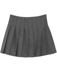 Self-Portrait - Pleated Mini Skirt - Lyst