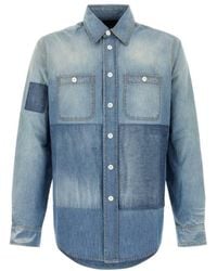 Givenchy - Patchwork Denim Shirt - Lyst