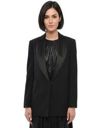 Stella McCartney - Solid Shawl Lapel Blazer - Lyst