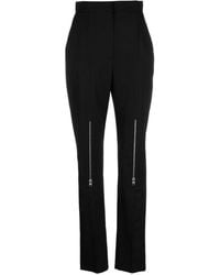 McQueen - Slim Flat Front Pants - Lyst