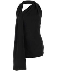 Loewe - Satin Mini Dress - Lyst