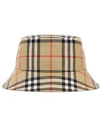 Burberry - Check Bucket Hat - Lyst