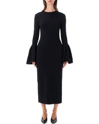 Stella McCartney - Crew Neck Midi Dress - Lyst