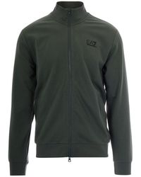 EA7 - Zip-Up Sweatshirt - Lyst