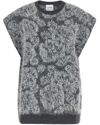 Nude - Abstract Crew Neck Sweater - Lyst