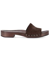 Miu Miu - Zoccoli Scamosciato Delave' - Lyst