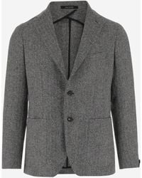 Tagliatore - Wool Tweed Single-Breasted Jacket - Lyst
