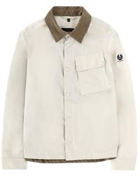 Belstaff - Ground Corduroy-Collar Cotton Jacket - Lyst
