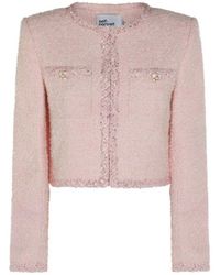 Self-Portrait - Bouclé Short Jacket - Lyst