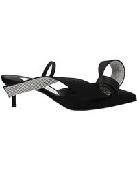 Sergio Rossi - Satin Mules With Maximal Bow - Lyst