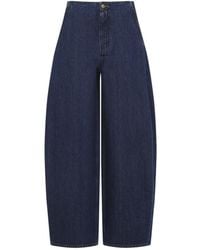 Jil Sander - Denim Relaxed High Rise Jeans - Lyst