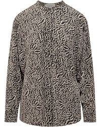 Isabel Marant - Abstract Round Neck Top - Lyst