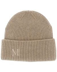Max Mara - Cashmere Rib Knit Beanie - Lyst