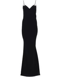 Tom Ford - Solid V Neck Maxi Dress - Lyst