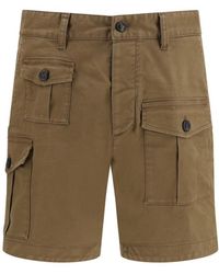 DSquared² - Solid Cargo Shorts - Lyst