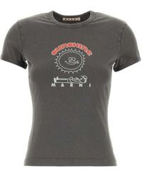 Marni - Graphic Crew Neck T-Shirt - Lyst