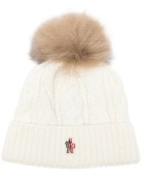 Moncler - Grenoble Knitted Beanie Cap - Lyst