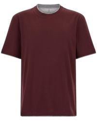 Brunello Cucinelli - Solid Crew Neck T-Shirt - Lyst