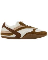 Miu Miu - Multi Color Lace Up Sneakers - Lyst