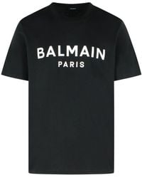Balmain - Cotton T-Shirt - Lyst