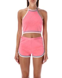 Fendi - Dark Viscose Blend Crop Top - Lyst