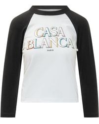 CASABLANCA - Graphic Crew Neck T-Shirt - Lyst