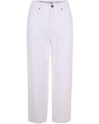 Pinko - Balloon-Fit Five-Pocket Jeans With Zip Closure - Lyst