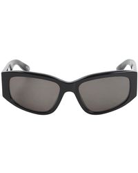Balenciaga - Rectangular Logo Sunglasses - Lyst