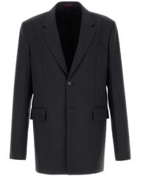 Gucci - Graphite Twill Blazer - Lyst