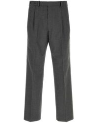 Prada - Straight Pleated Pants - Lyst