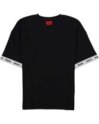 HUGO - Logo Crew Neck T-Shirt - Lyst