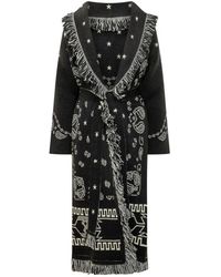 Alanui - Printed Shawl Neck Trench Coat - Lyst