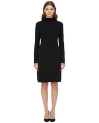 P.A.R.O.S.H. - Turtle Neck Mini Dress - Lyst