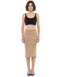 Stella McCartney - Animal Print Calf Length Skirt - Lyst