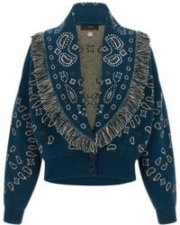 Alanui - Bandana' Thistle Bomber Cards - Lyst